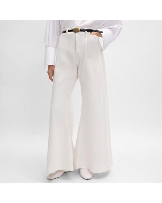 Céline White Flare Jeans 004