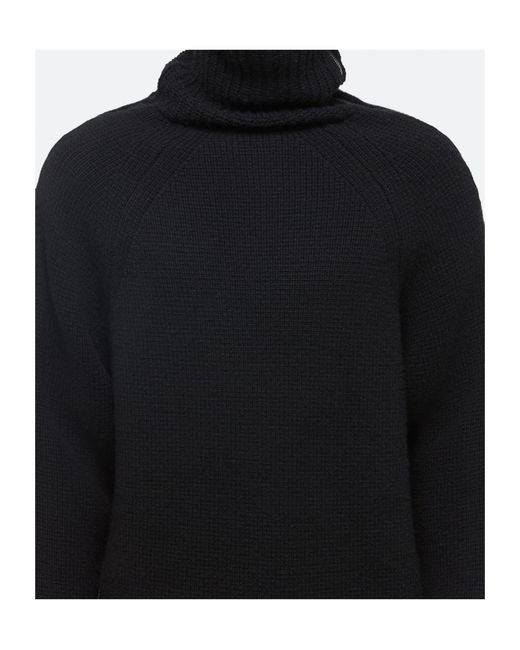 Helmut Lang Black Suitcase Turtleneck Oversized Jumper for men