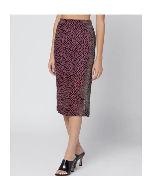 Dries Van Noten Black Polka Dot Skirt