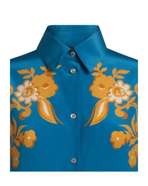 Etro Blue Regular Button Up Shirt