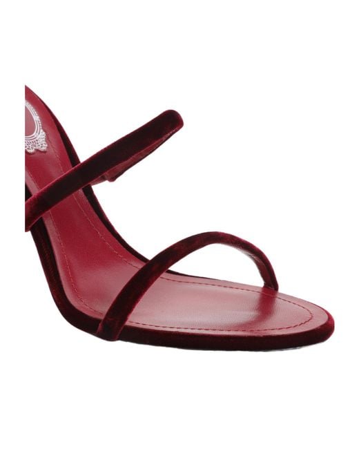 Rene Caovilla Pink René Caovilla Straped Heeled Sandals