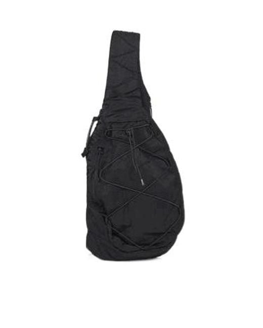 C P Company Black 'B Lens' Nylon Backpack for men