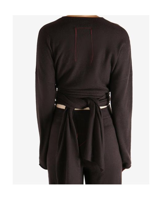 Uma Wang Black Tied Sweater