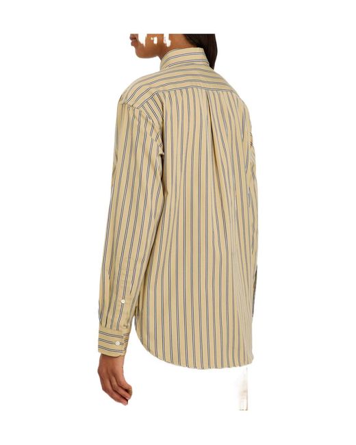 Polo Ralph Lauren Natural Striped Cotton-Poplin Shirt