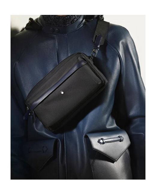 Montblanc Black Panorama Crossbody Bag for men