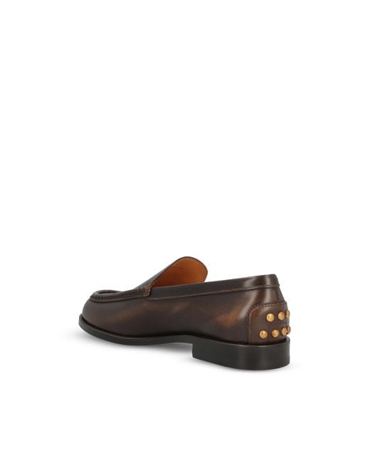 Tod's Brown Round-Toe Loafers