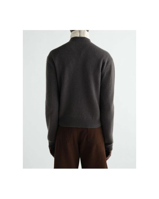 Lemaire Gray Reversible Buttoned Sweater