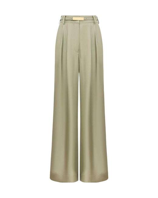 Zimmermann Green Wide Leg Pant