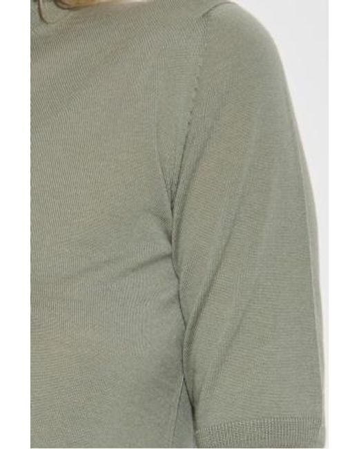 Max Mara Gray Gerico Short-Sleeved Knitted Jumper