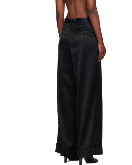 Junya Watanabe Black Pleated Trousers
