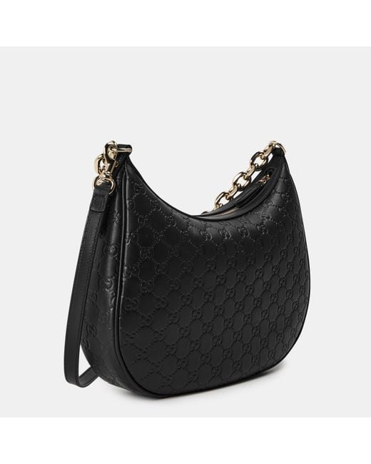 Gucci Black Emblem Shoulder Bag for men