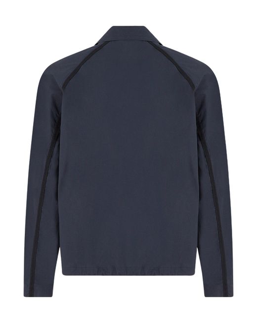 Emporio Armani Blue Minimalist Versatile Jacket for men
