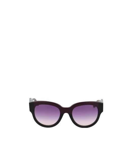 Marni Purple Logo Metal Sunglasses