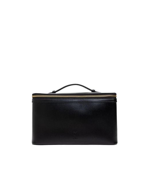 By Malene Birger Black Zippered Cosmetic Bag