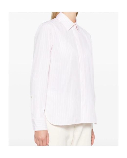 Max Mara White Collared Long-Sleeved Shirt