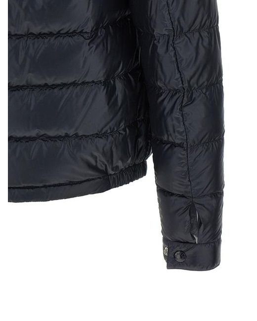 Moncler Blue Acorus Zip-Up Quilted Jacket for men