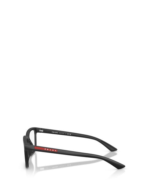 Prada Linea Rossa White Prada Eyewear Linea Rossa Rectangle Frame Glasses for men