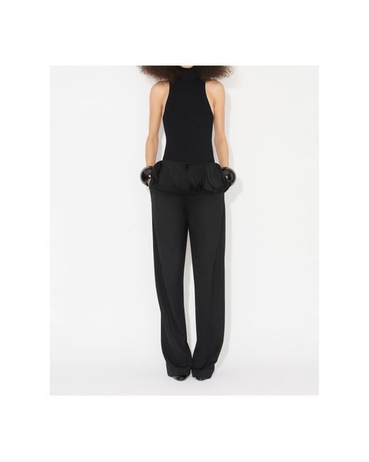 Alaïa Blue Strapless Jumpsuit