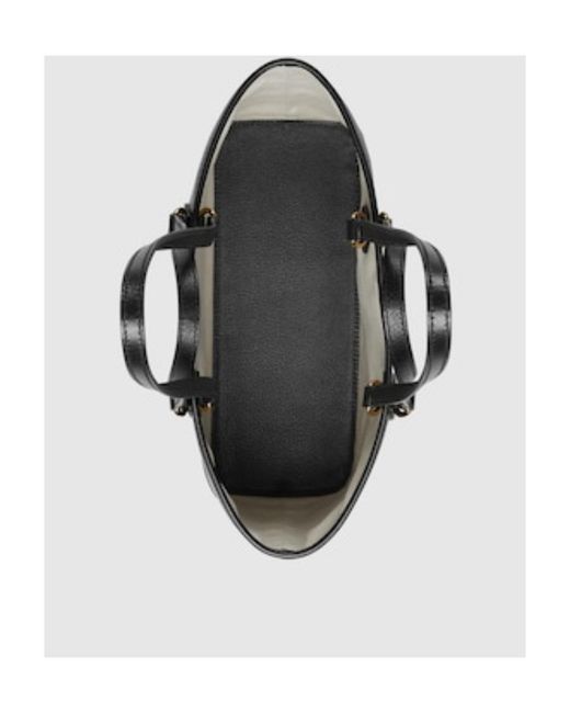 Gucci Black Ophidia Logo Plaque Mini Tote Bag