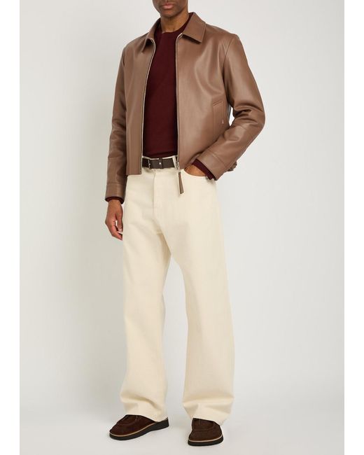 Loewe Brown Lambskin Jacket for men