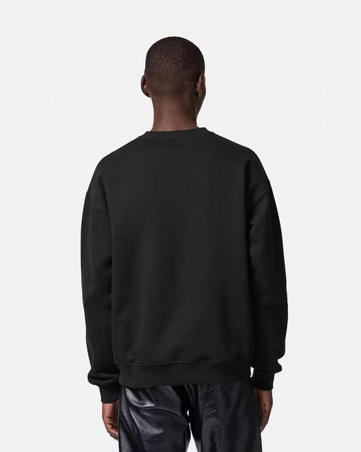 Versace Black Graphic-Print Sweatshirt for men