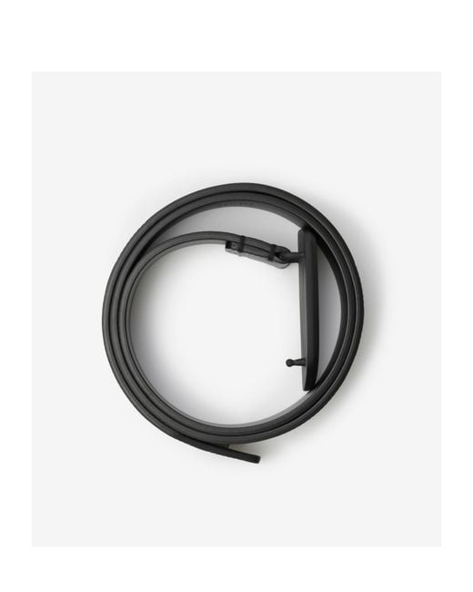 Burberry White Shield Plaque Belt for men
