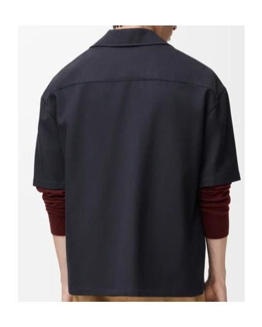 Loewe Blue Short Sleeve Shirt for men