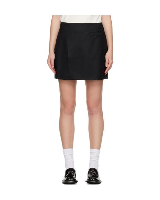 Eytys Black Welt Pocket Mini Skirt