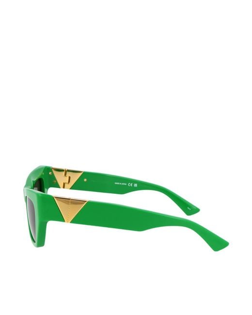 Bottega Veneta Green Eyewear Butterfly Frame Sunglasses