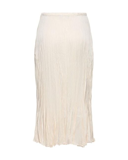 Michael Kors White Elastic Waist Skirt