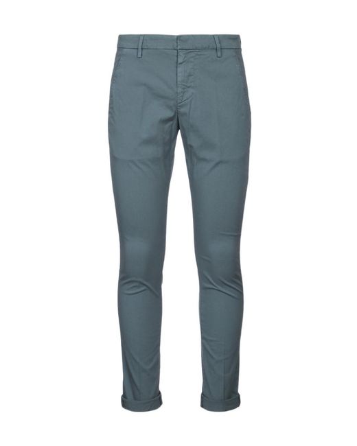 Dondup Blue Gaubert Slim Fit Pants for men