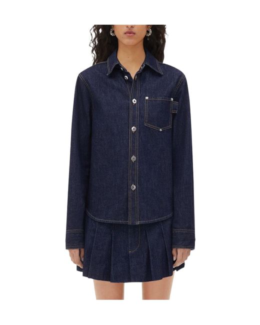 Bottega Veneta Blue Denim Shirt