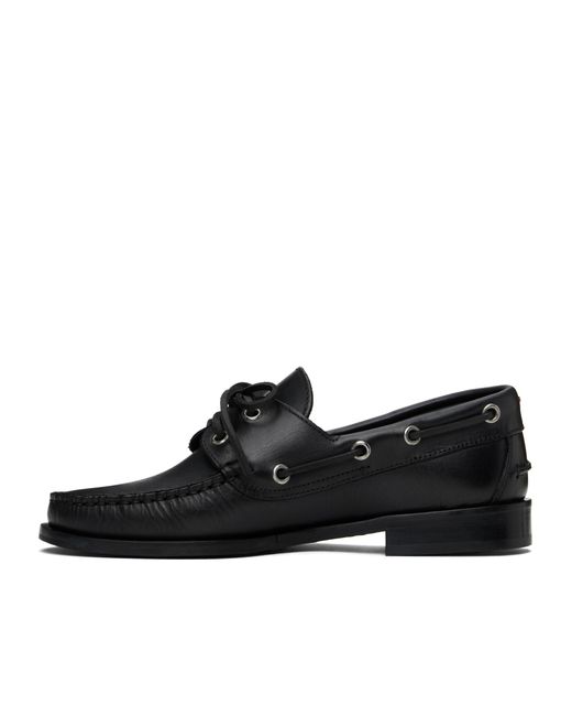 Aeyde Black Pleated Loafers