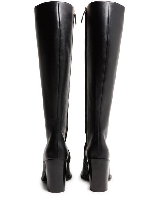 Chloé Black Knee-High Boots With Side Zippers