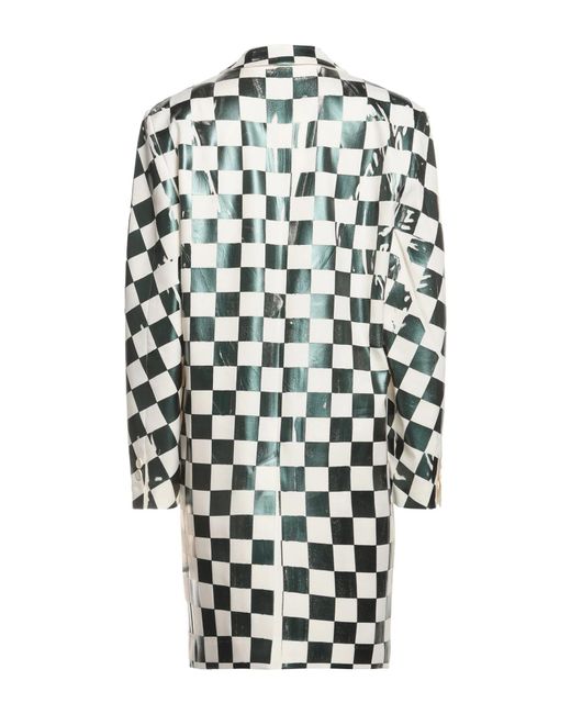 MM6 by Maison Margiela White Metallic Long Sleeve Jacket
