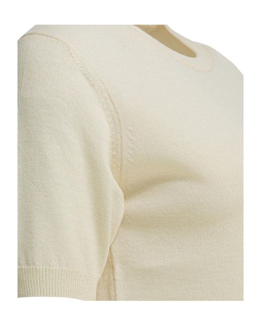 Auralee Natural Cashmere Crew Neck Knit Sweater