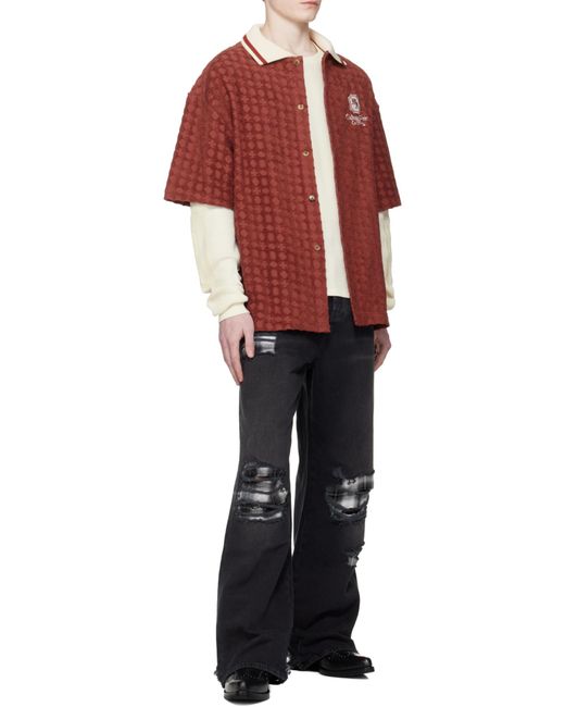 Amiri Logo Embroidered Button-Up Shirt for men