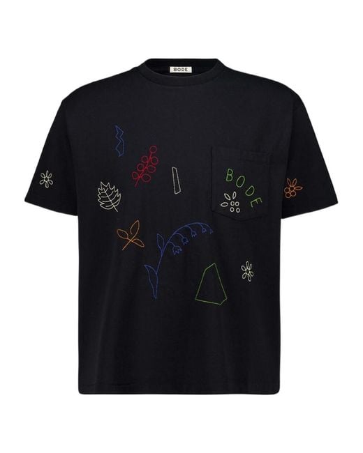 Bode Embroidered Field Guide T-Shirt for men