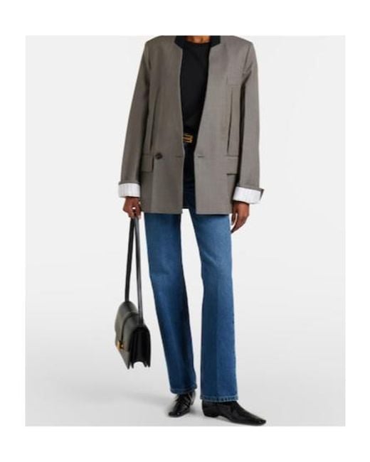 Victoria Beckham Blue Straight Jeans