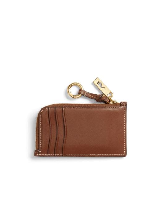 Polo Ralph Lauren Brown Zip Leather Wallet