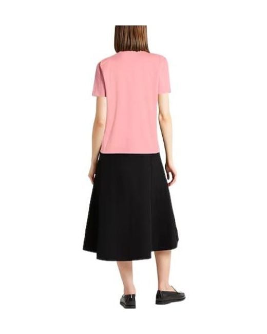 Brunello Cucinelli Pink Solid Crew Neck Short-Sleeve T-Shirt