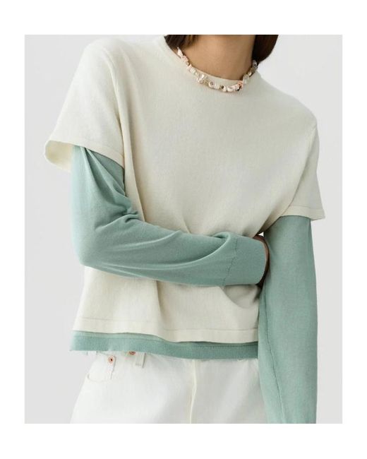 Guest In Residence Gray Layered T-Shirt