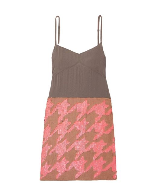 Dries Van Noten Multicolor Sequined Slip Dress