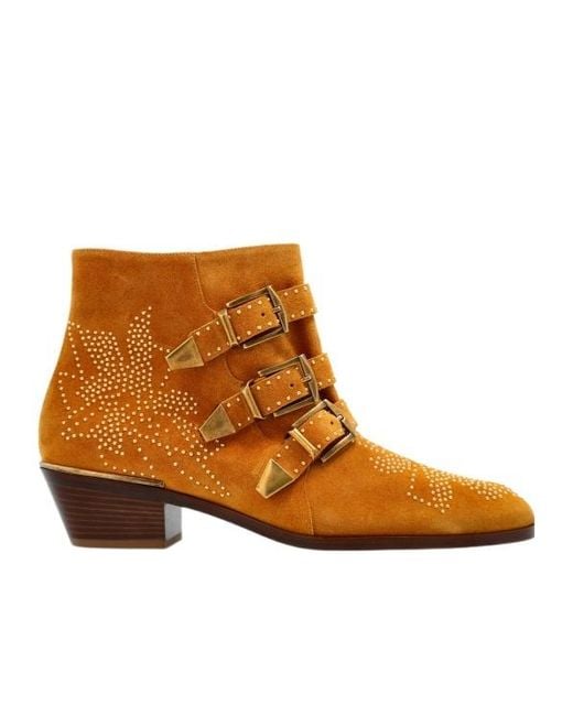 Chloé Brown Cowboy Boots