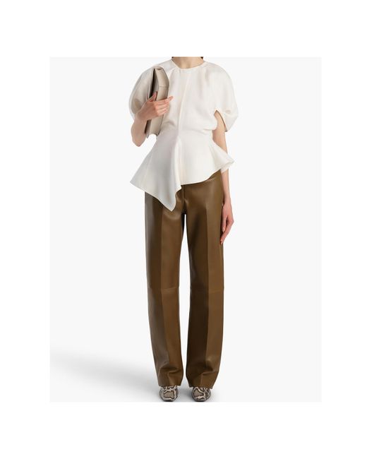 Khaite White Draped Top