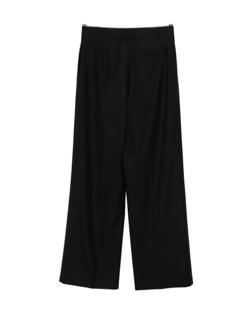 Moschino Black Casual Pants With Belt Loops