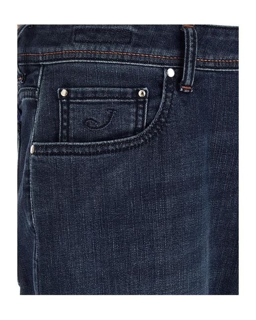 Jacob Cohen Blue Bard Slim-Fit Jeans for men