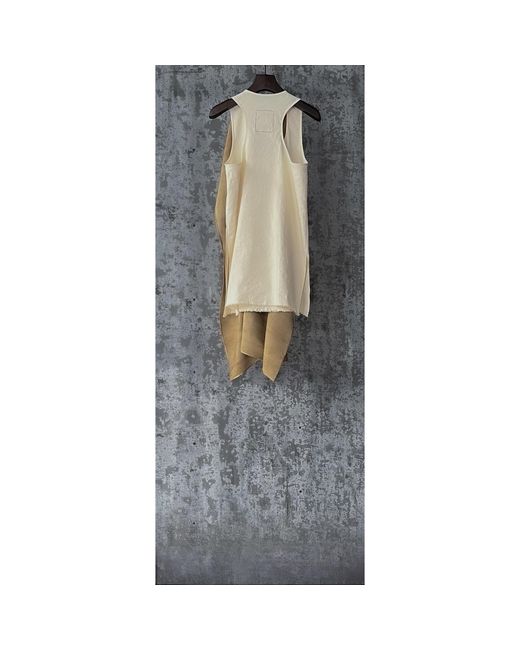 Uma Wang Metallic Stylish Matched Short-Sleeve Top