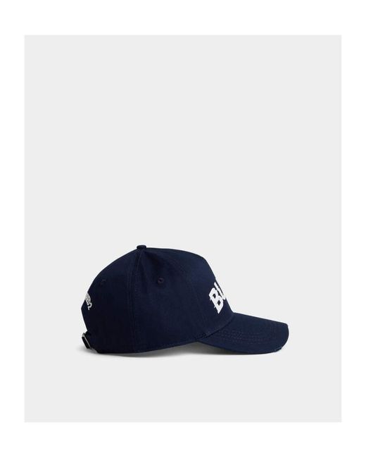 DSquared² Blue Logo-Print Baseball Hat for men