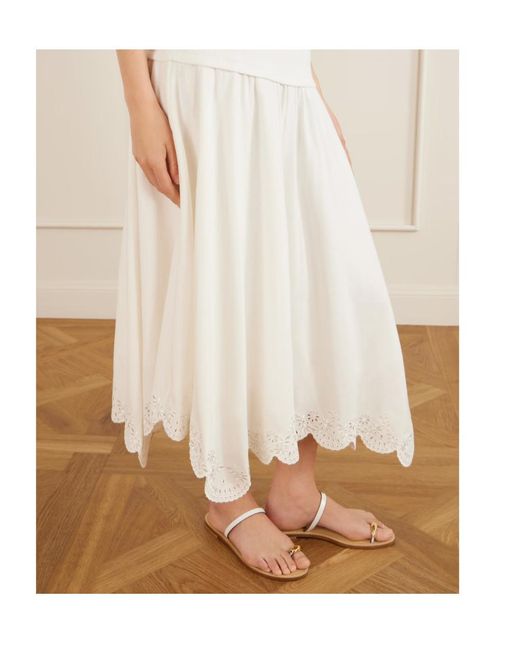 Jonathan Simkhai White Haven Midi Skirt